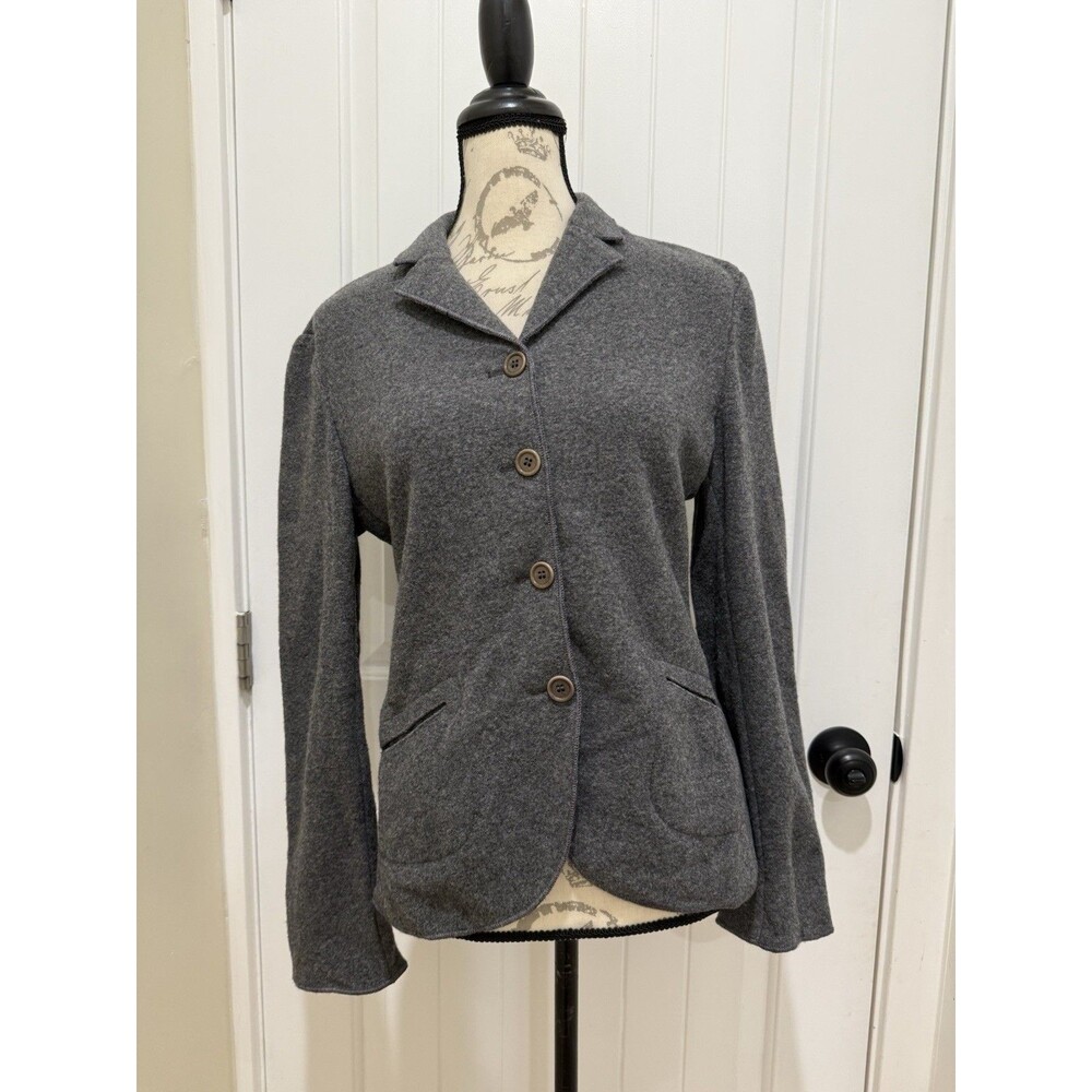 VTG Miu Miu Wool Casual Blazer Gray Sz 42 Jacket Italy Minimalist *READ! - Picture 3 of 14